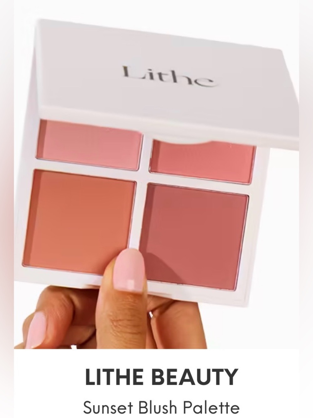 NWT LITHE BEAUTY - Sunset Blush Palette
Full Size (12 g) NWT